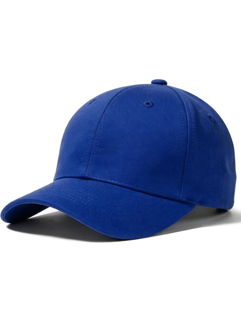 Unisex Blue Adjustable Low Profile Base Ball Cap Vintage Hat for Daily Use